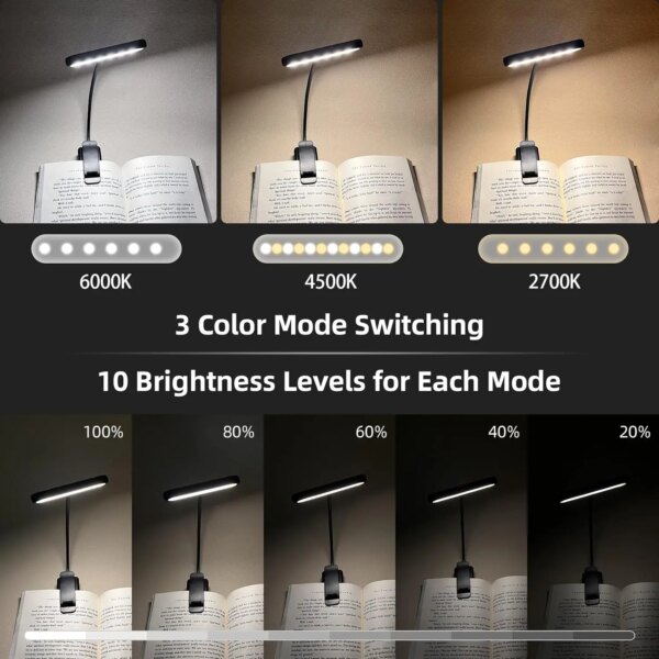 Rechargeable Clip-On Reading Light - Image 2