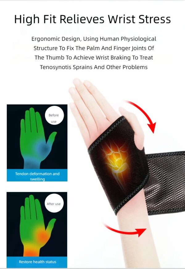 Self Heating Wrist Band For Hand Pains Relief - Image 11