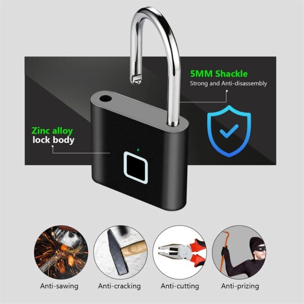 Keyless Fingerprint Smart Lock - Image 3