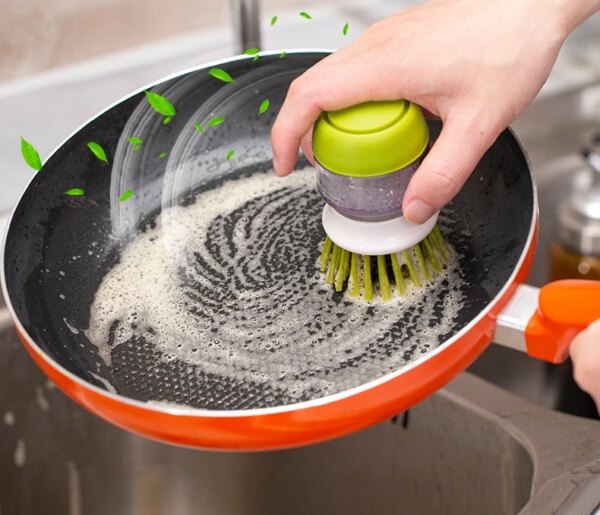 Soap Dispensing Dish Scrub Brush - Image 7