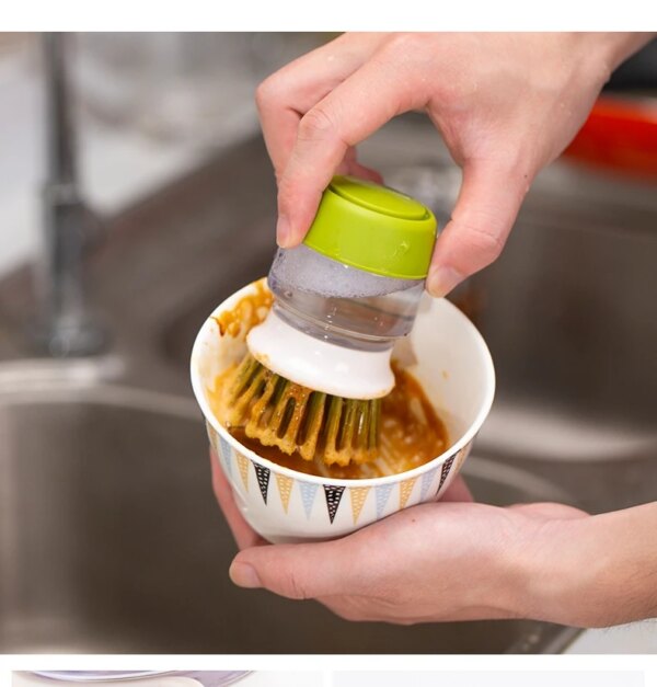 Soap Dispensing Dish Scrub Brush - Image 11