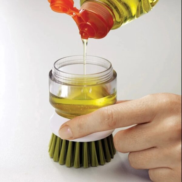Soap Dispensing Dish Scrub Brush - Image 4