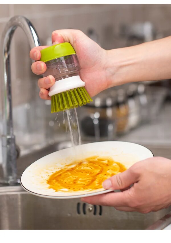 Soap Dispensing Dish Scrub Brush - Image 10