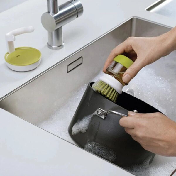 Soap Dispensing Dish Scrub Brush - Image 3
