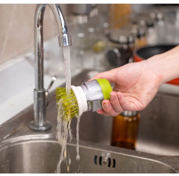 Soap Dispensing Dish Scrub Brush - Image 12