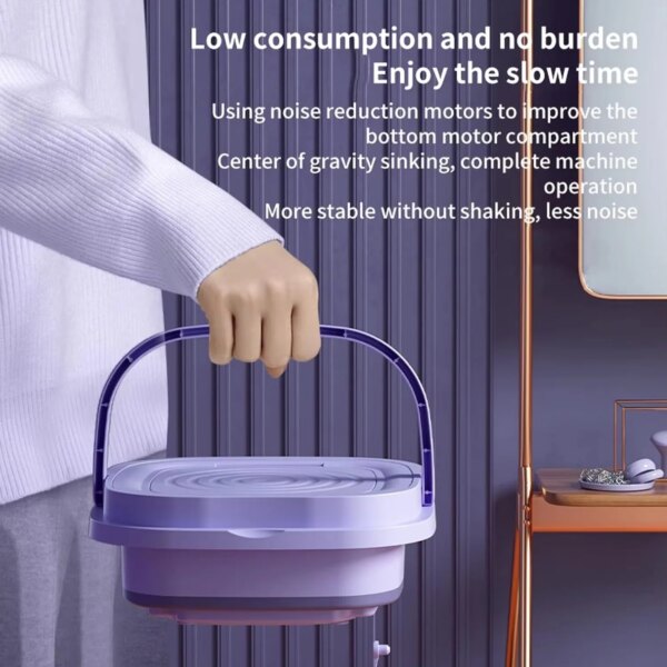 Small Folding & Portable Washing Machine - Image 2