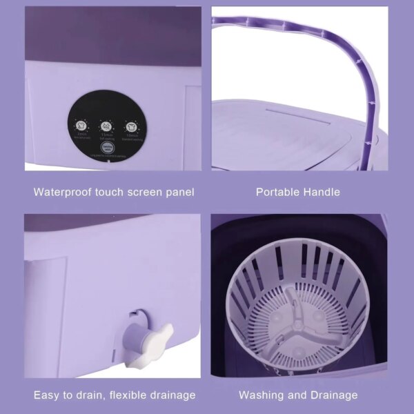 Small Folding & Portable Washing Machine - Image 9