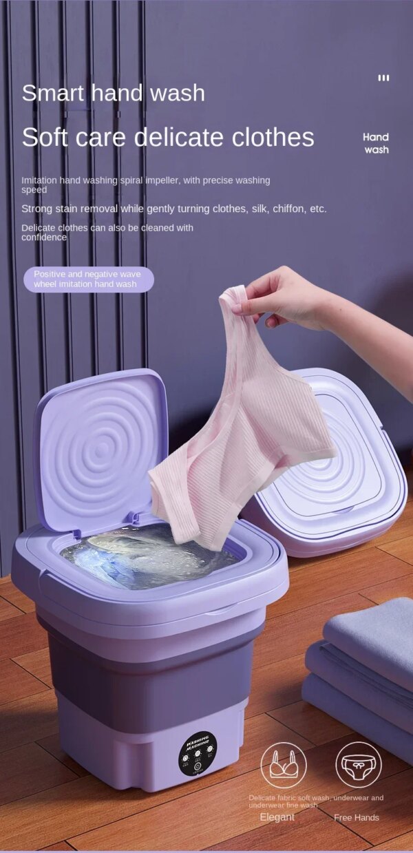 Small Folding & Portable Washing Machine - Image 6