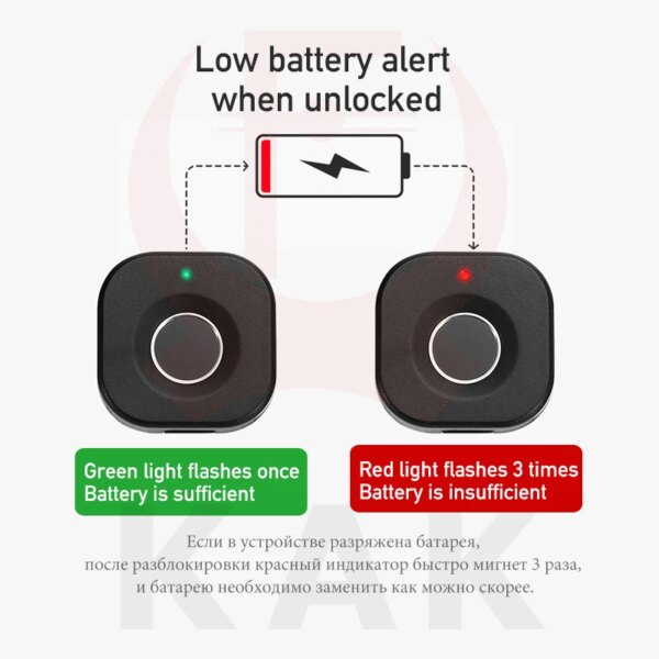 Keyless Fingerprint Smart Lock For Drawer & Cabinet - Image 4