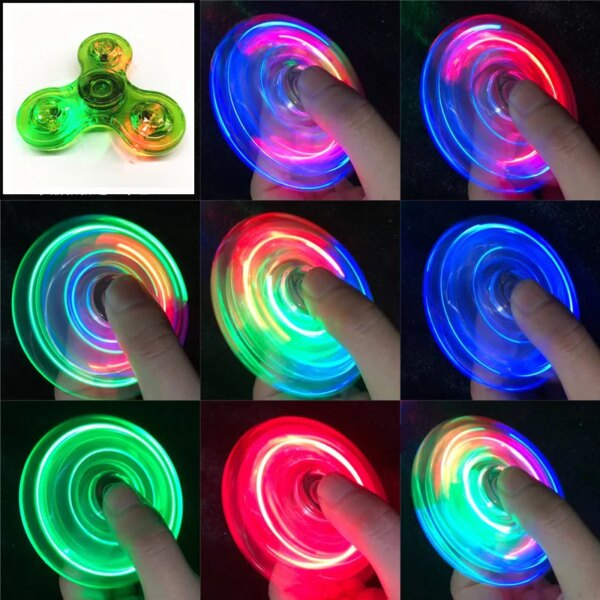 Crystal LED Glow In Dark Fidget Spinner - Image 5
