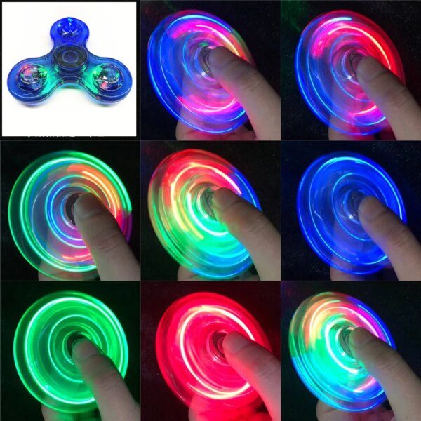 Crystal LED Glow In Dark Fidget Spinner - Image 6