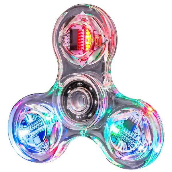 Crystal LED Glow In Dark Fidget Spinner